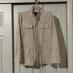 Simply Vera Vera Wang Tan Floral Jacket